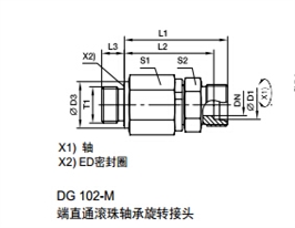 DG-M 公制外螺紋滾珠軸承旋轉(zhuǎn)接頭、parker球閥、PARKER接頭