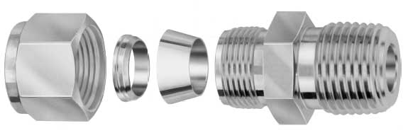 A-LOK&reg; 雙卡套接頭