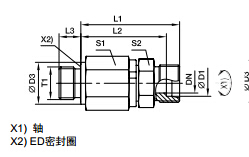 DG-R 英制外螺紋滾珠軸承旋轉(zhuǎn)接頭、PARKER卡套接頭、PARKER接頭