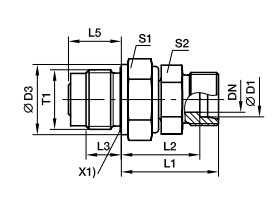 DVGE-R 端直通滑動軸承旋轉(zhuǎn)接頭、parker球閥、PARKER接頭